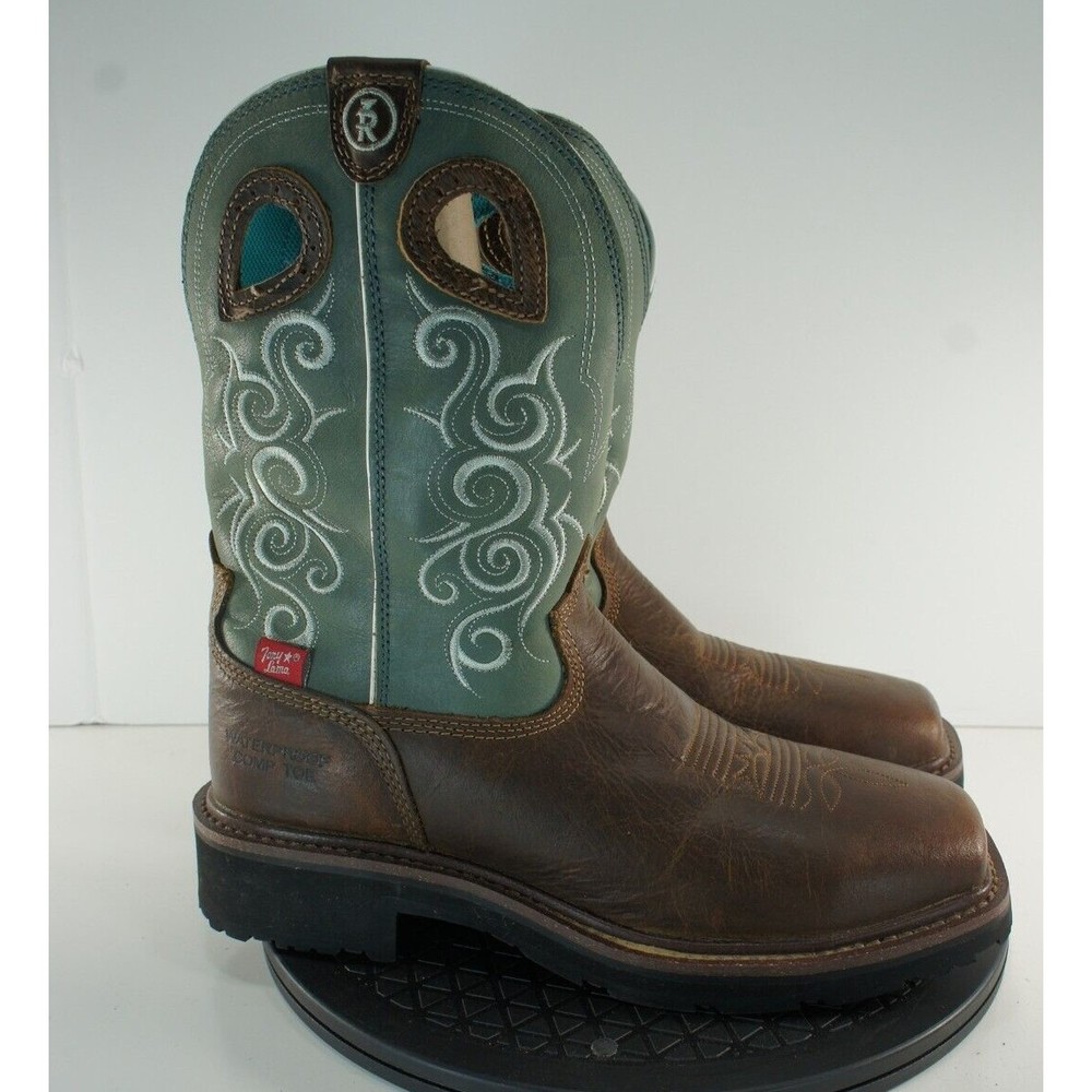 Women's Tony Lama  Gladewater Western Composite Waterproof Boot RR3401L Size 9 B